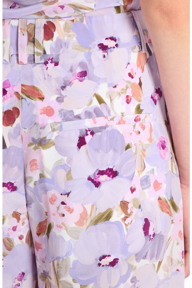 Printed Poppy Flower trousers, Alternate, color, multicolor