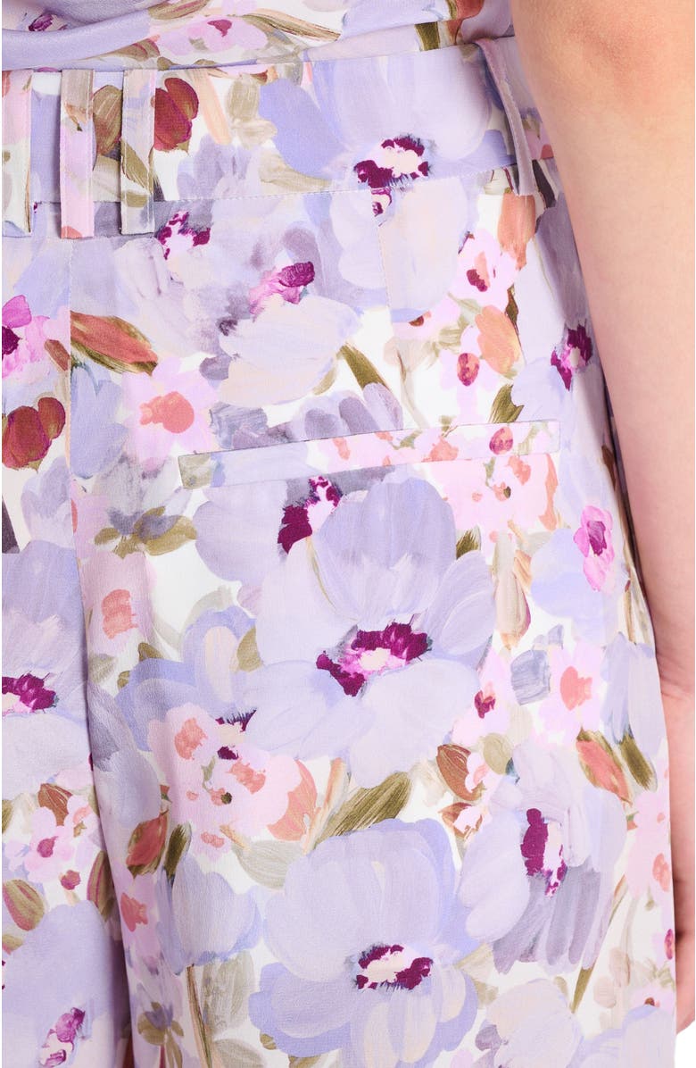 Balmain Printed Poppy Flower trousers, Alternate, color, Multicolor