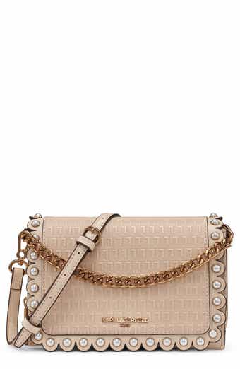 KARL LAGERFELD PARIS Lourdes Leather Crossbody
