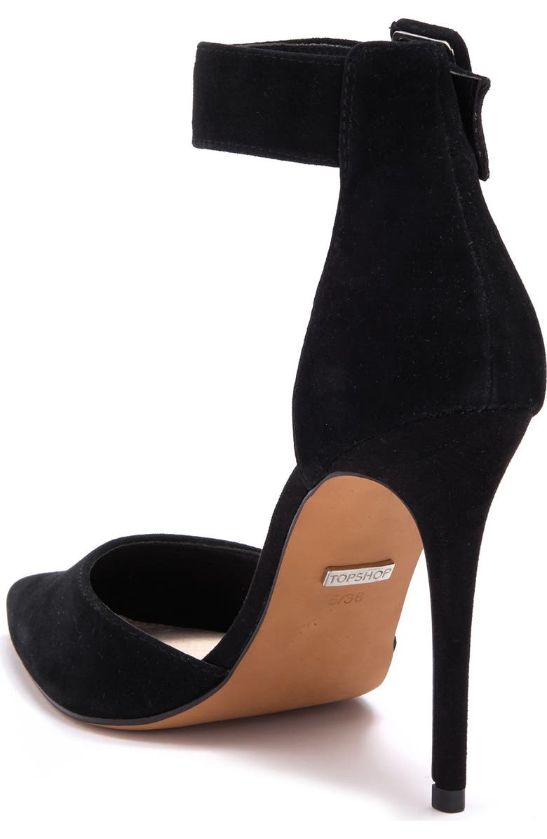 Topshop Grace Ankle Strap Pump, Alternate, color,