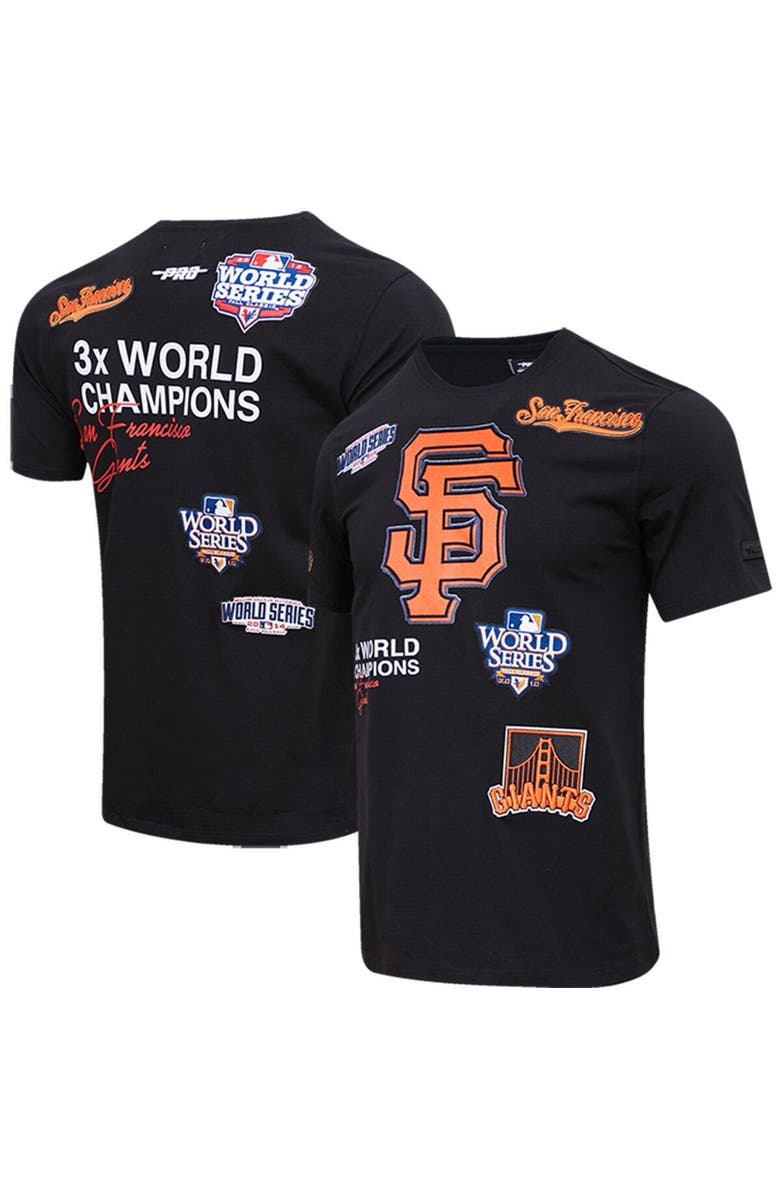 PRO STANDARD Men's Pro Standard Black San Francisco Giants Championship T-Shirt, Main, color, Black