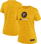 Nike Women's Nike Gold Pittsburgh Pirates Authentic Collection City Connect Velocity Performance T-Shirt