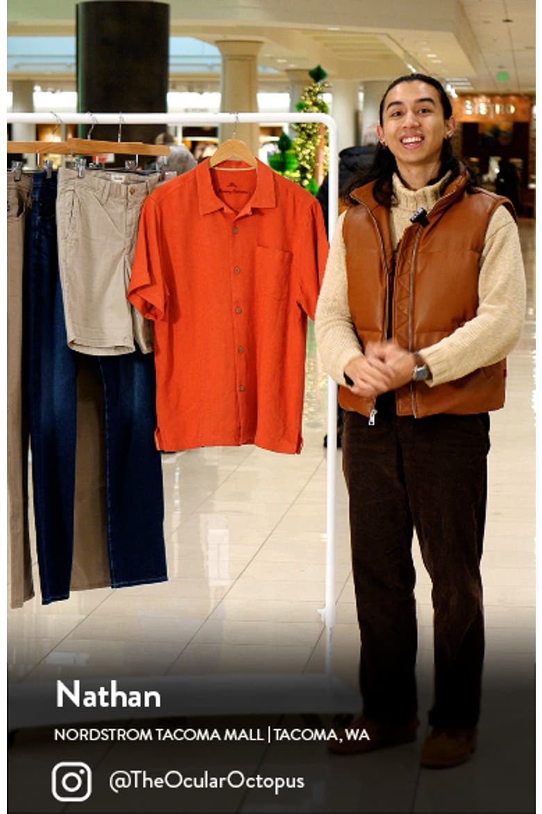 Tropic Isle Short Sleeve Button-Up Silk Camp Shirt video