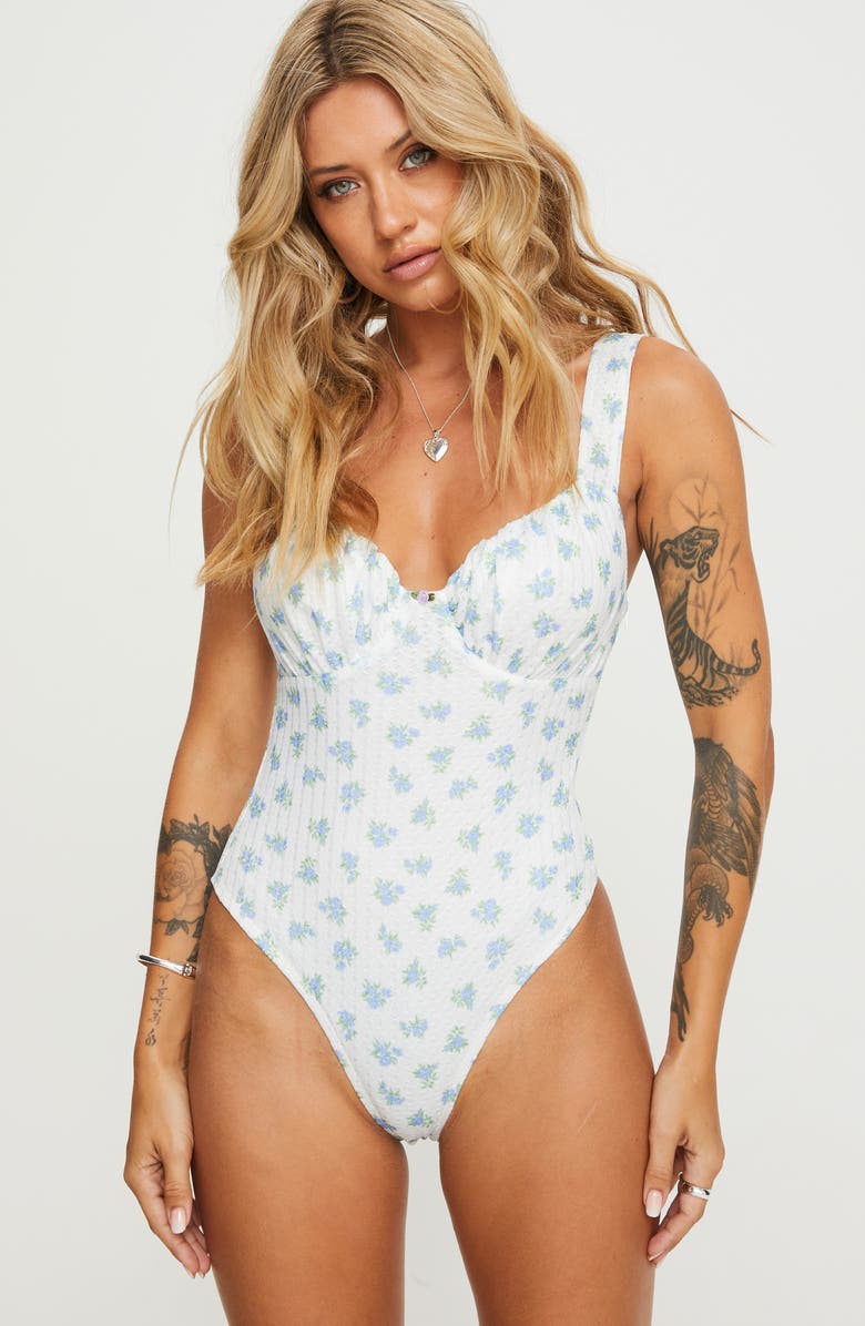 Princess Polly Lupton Floral Bodysuit, Alternate, color, 