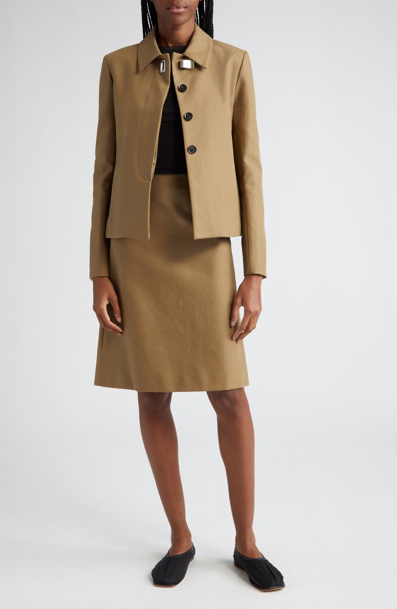 Proenza Schouler Adele Cotton Twill Skirt, Alternate, color,