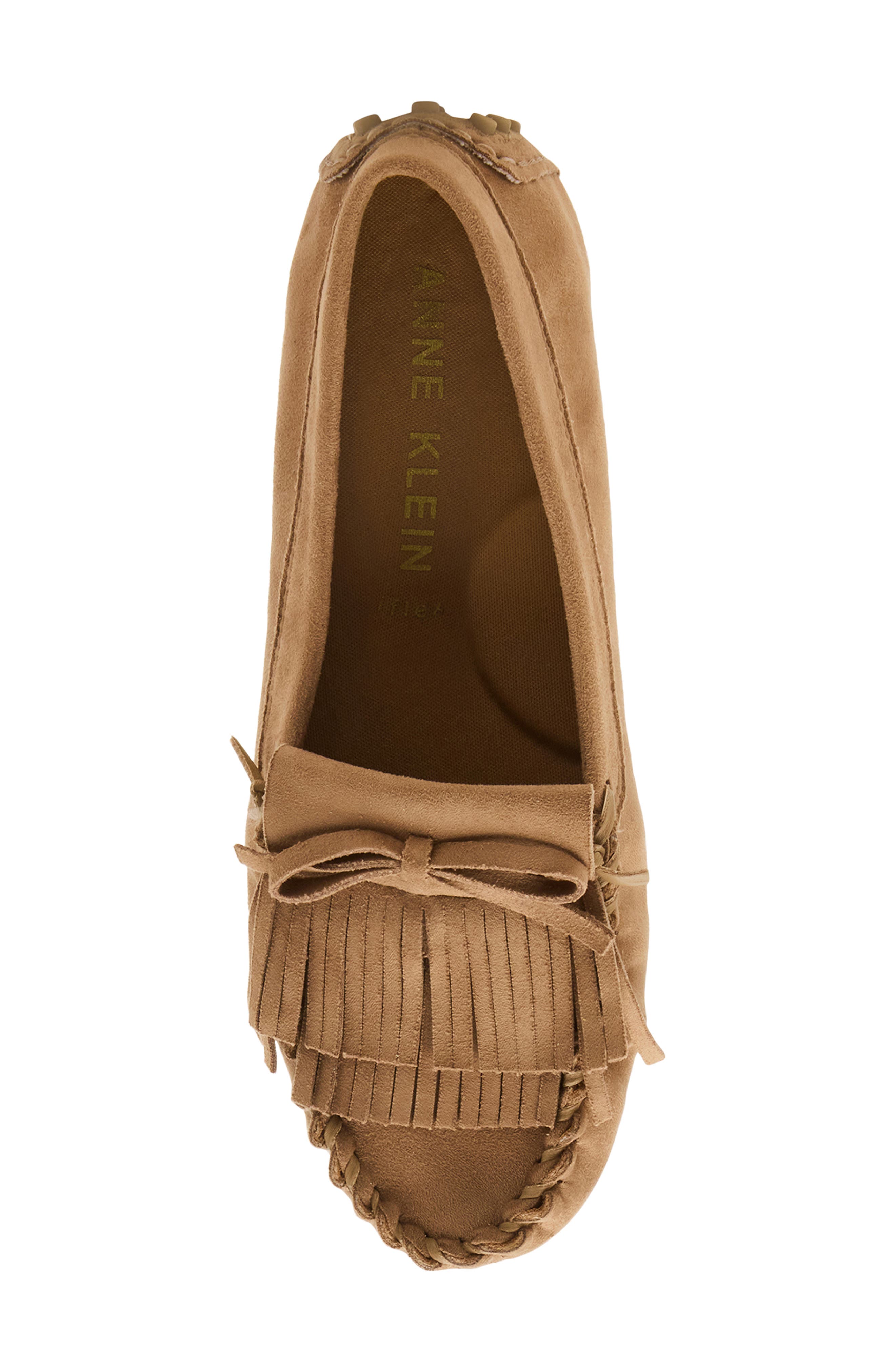 Anne Klein Cali Driving Shoe, Alternate, color, Sand Suede