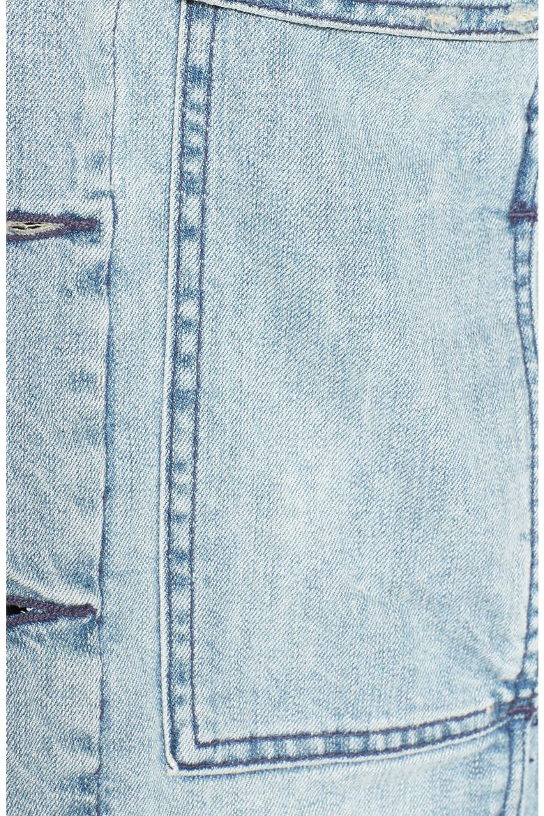 'Zzzip It' Denim Jacket with Removable Sleeves, Alternate, color, MATURED BLUE