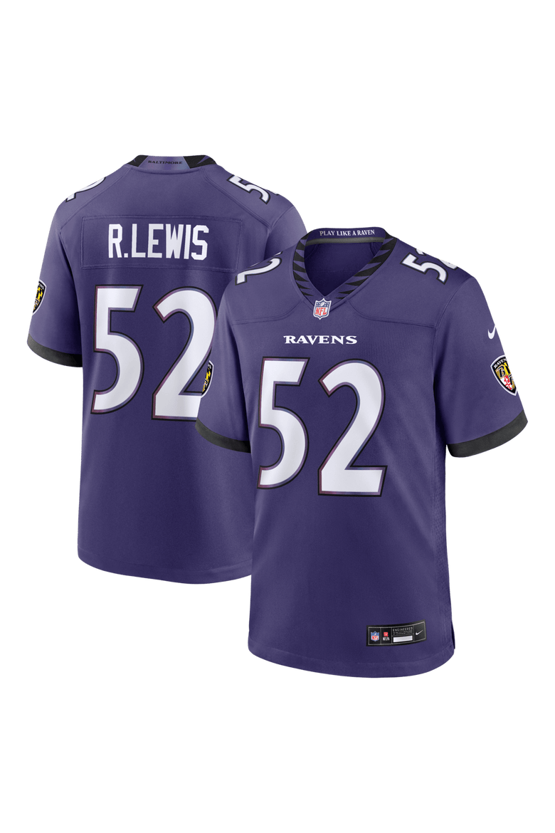 Men's Nike Ray Lewis Purple Baltimore Ravens Team Retired Player Game Jersey, Main, color, Purple