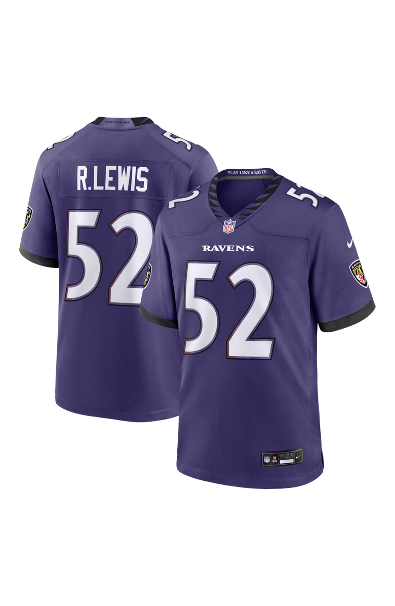 Nike Men's Nike Ray Lewis Purple Baltimore Ravens Team Retired Player Game Jersey, Main, color, Purple