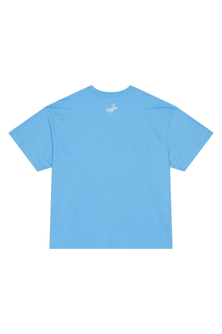 Men's Mitchell & Ness Light Blue Los Angeles Dodgers Insignia Premium T-Shirt, Alternate, color, Light Blue