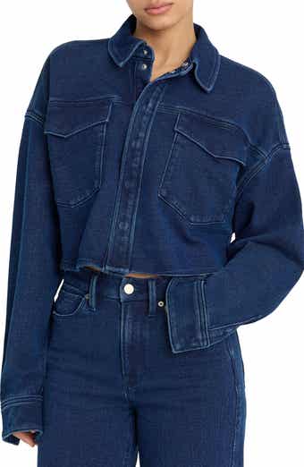 Jeanius Crop French Terry Jacket
