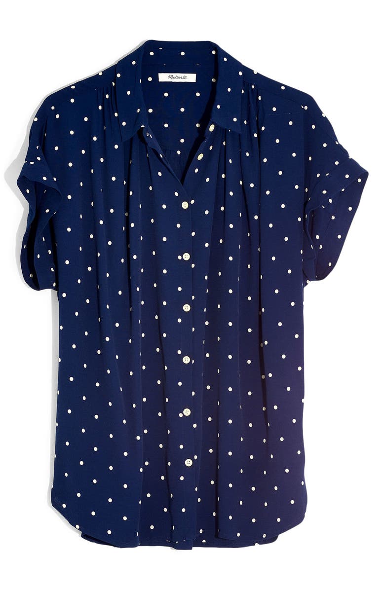 Madewell Polka Dot Central Shirt, Alternate, color, 