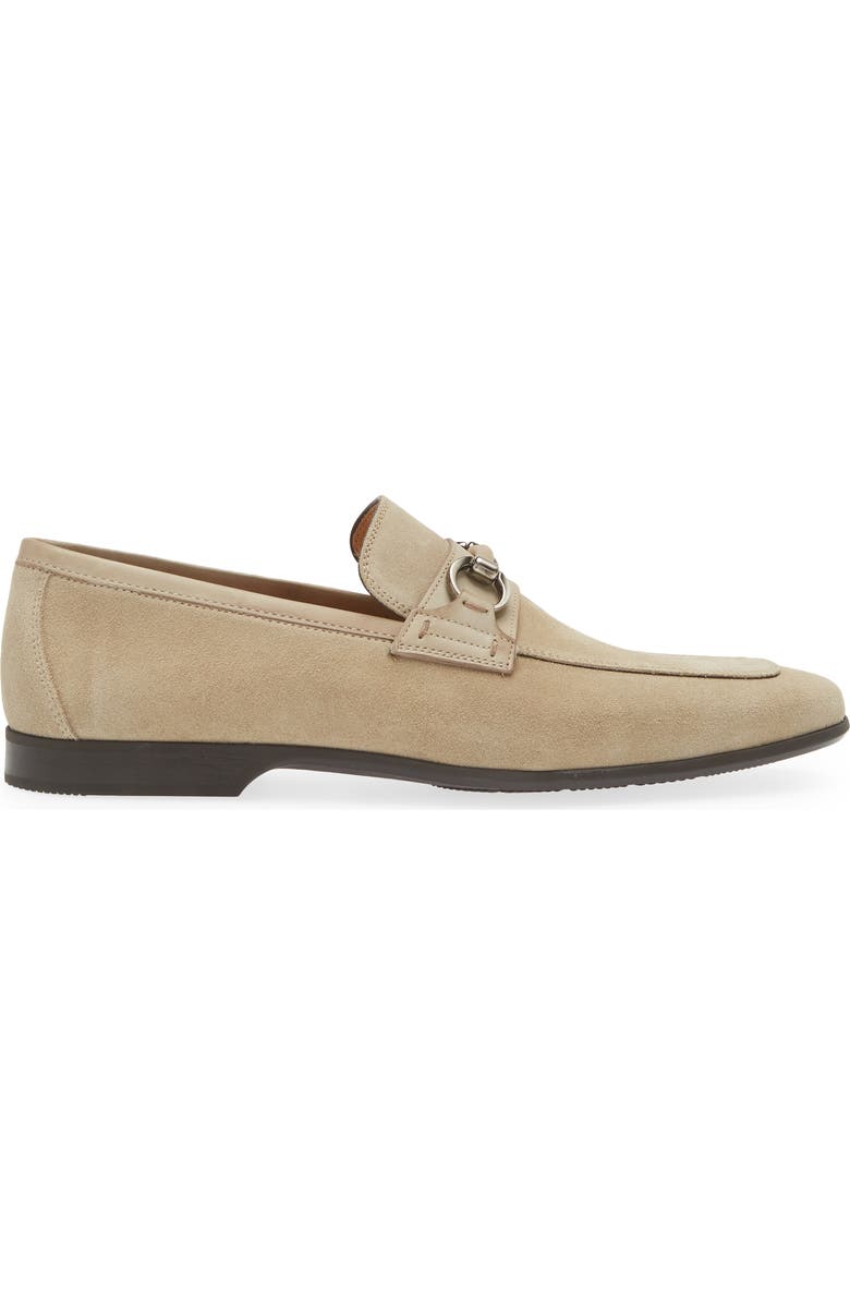 Magnanni Rafa Apron Toe Bit Loafer, Alternate, color, Cream/ Torba