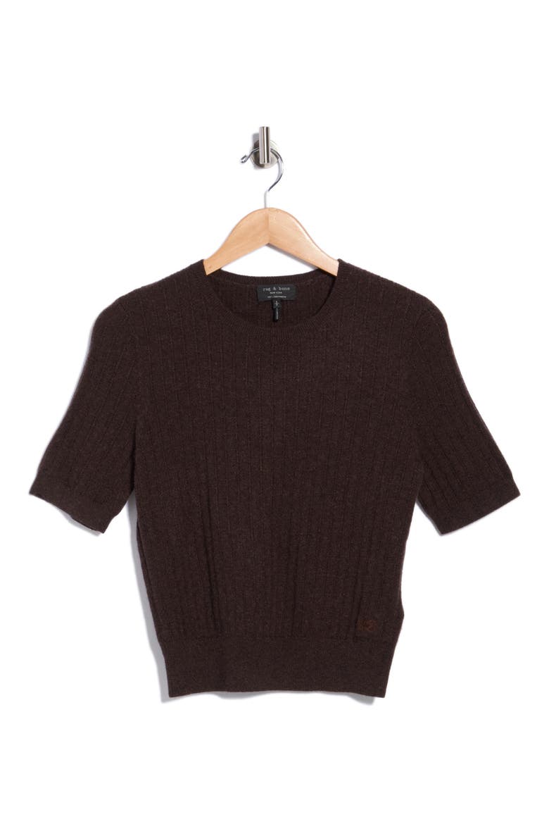 Wren Cashmere Sweater, Main, color, DARK BROWN