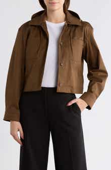 Theory Hooded Crop Jacket