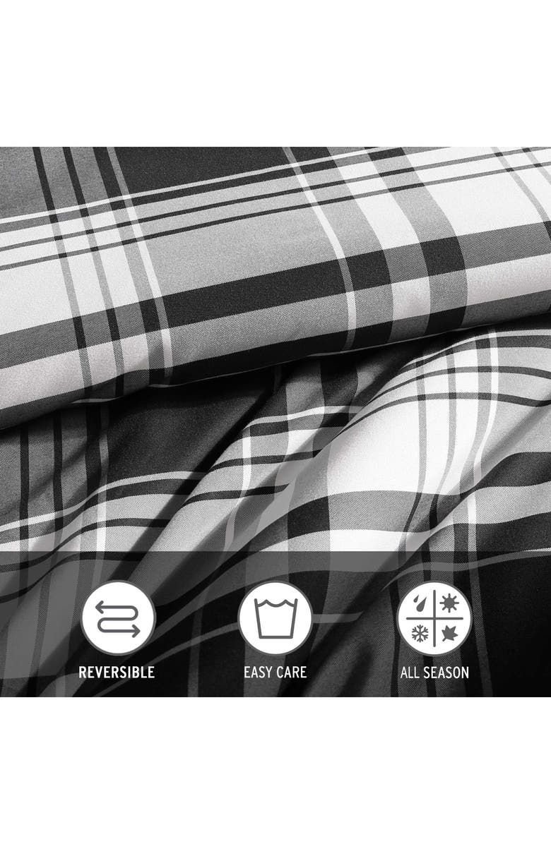 Eddie Bauer Saddle Mountain Plaid Comforter Set, Alternate, color, Black