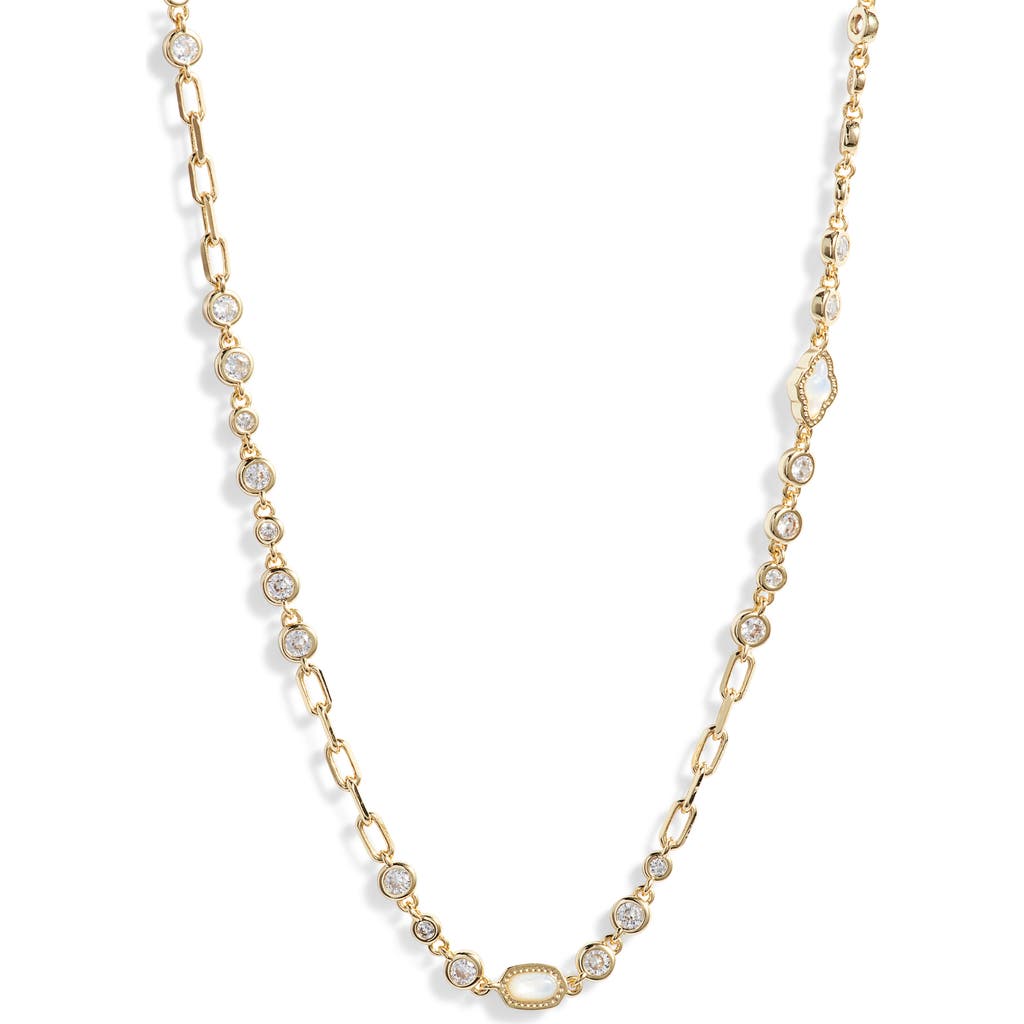Kendra Scott Elisa Abbie Mini Pendant Necklace In Gold White Mix