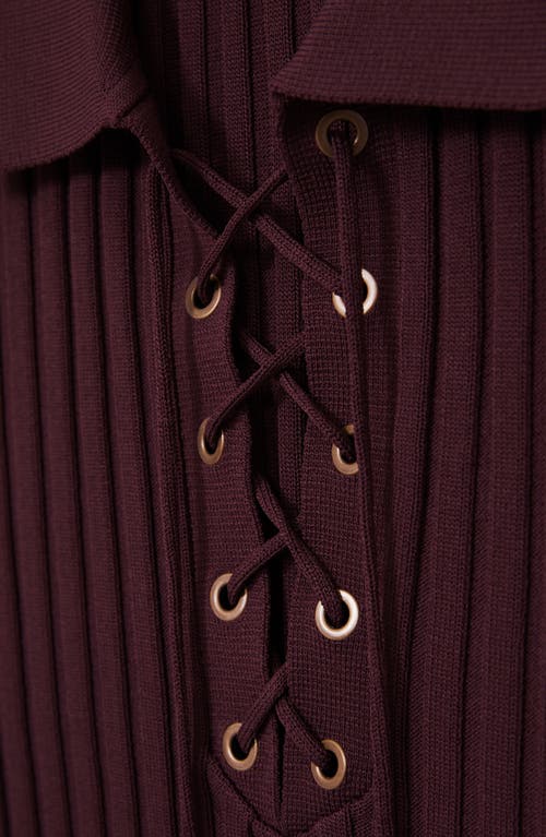 Reiss Poppy Lace-up Polo Sweater