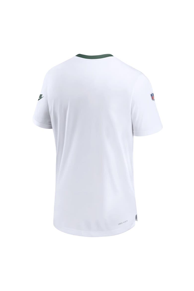 Men's Nike White Green Bay Packers Sideline Coaches Alternate Performance T-Shirt, Alternate, color, White
