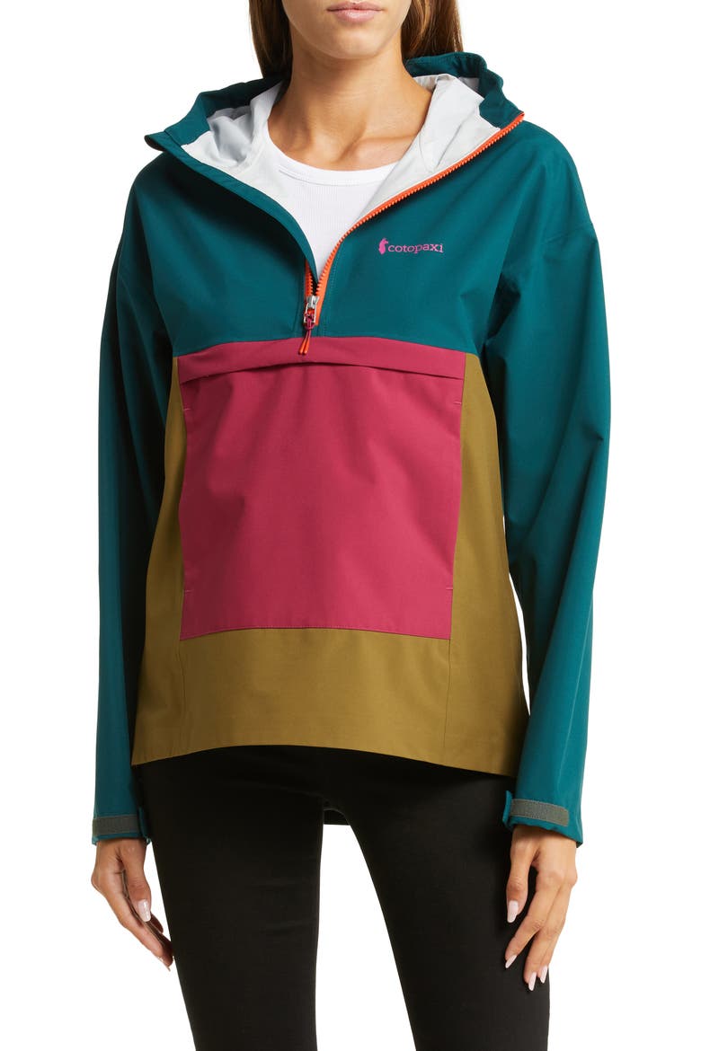 Cielo Rain Anorak, Main, color, DEEP OCEAN