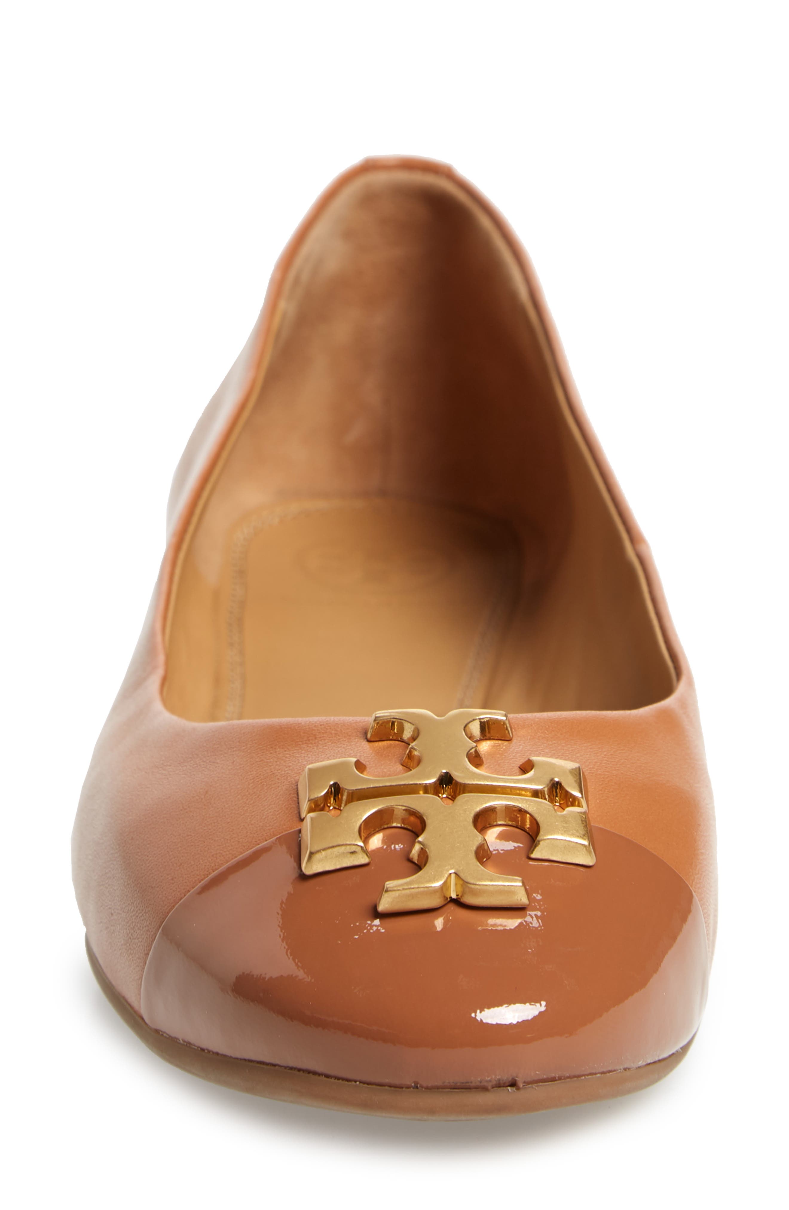 Tory Burch Everly Cap Toe Ballet Flat, Alternate, color, 