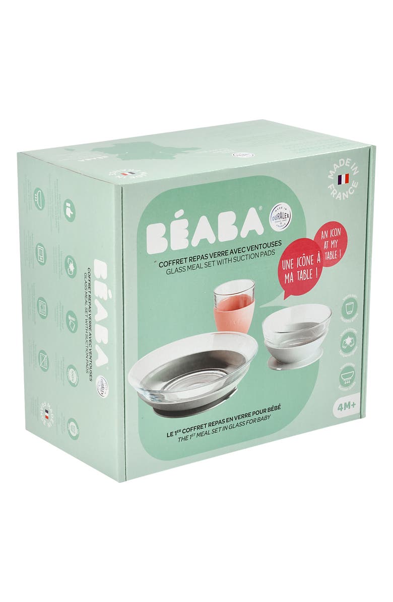 BEABA Glass Meal Set with Suction Pads, Alternate, color, Eucalyptus