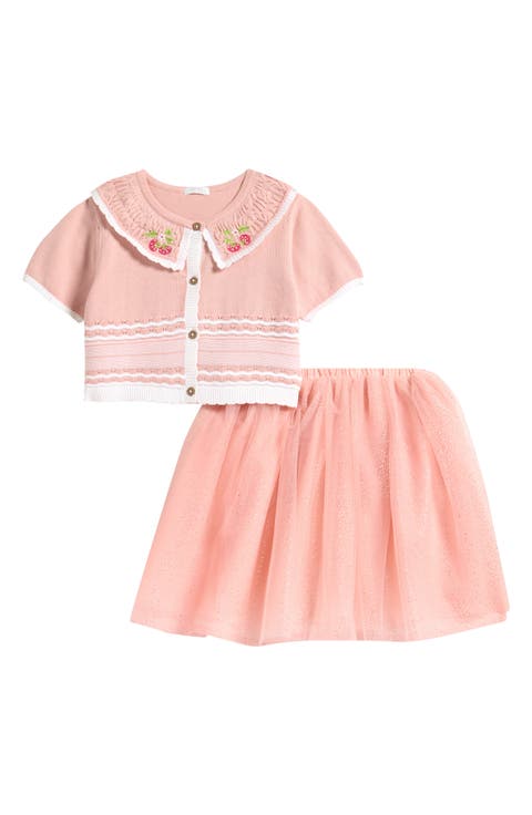 Kids' Collared Top & Mesh Skirt (Baby, Toddler & Little Kid)