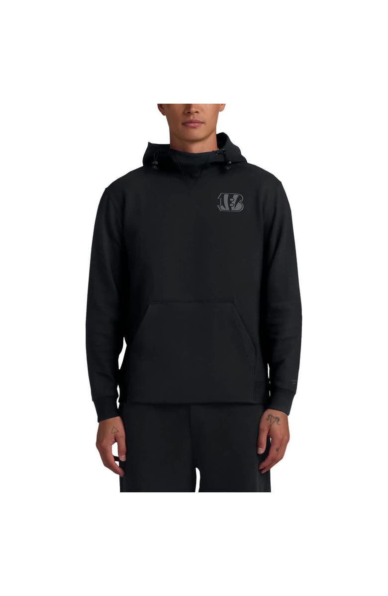 FANATICS Unisex Fanatics Black Cincinnati Bengals Front Office Tonal Tri-Blend Pullover Hoodie, Alternate, color, Black