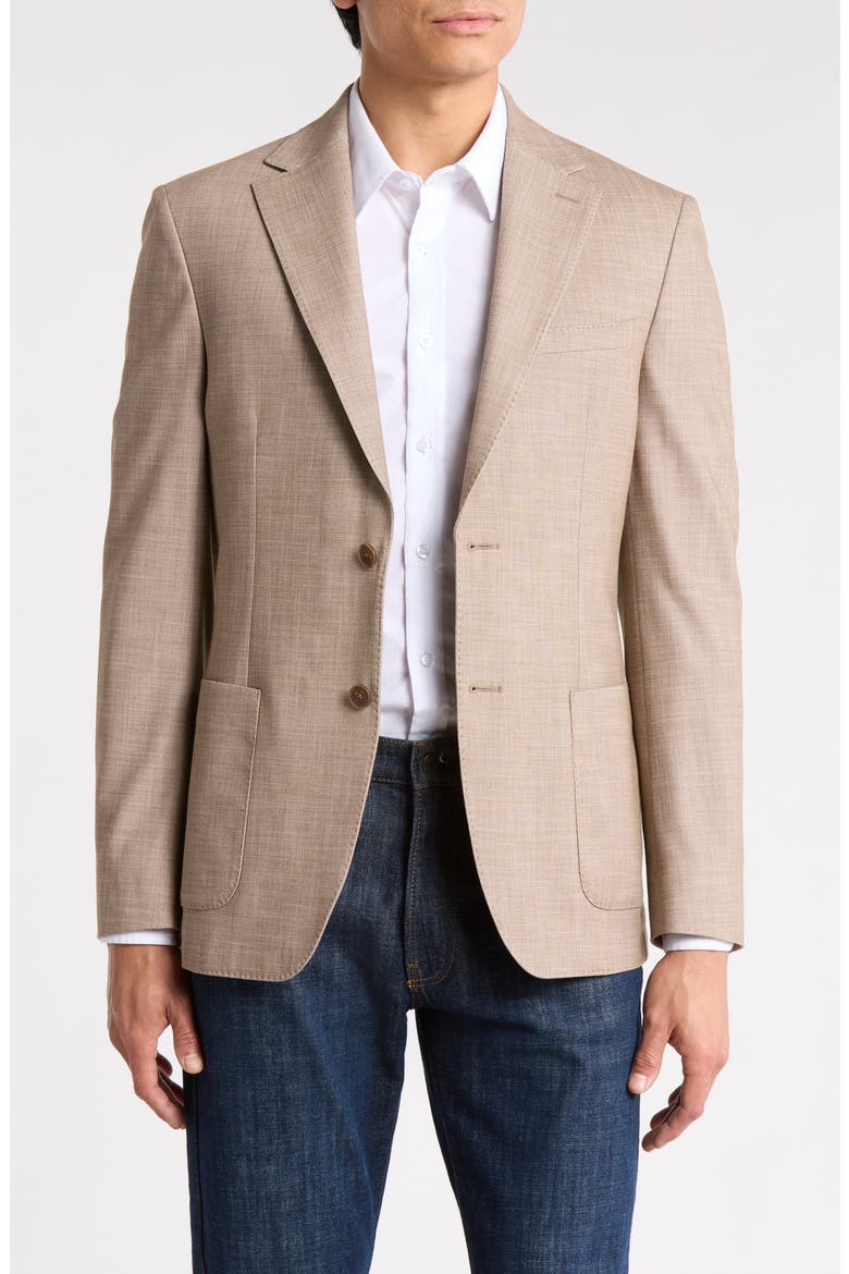 Two-Button Sport Coat, Main, color, TAN