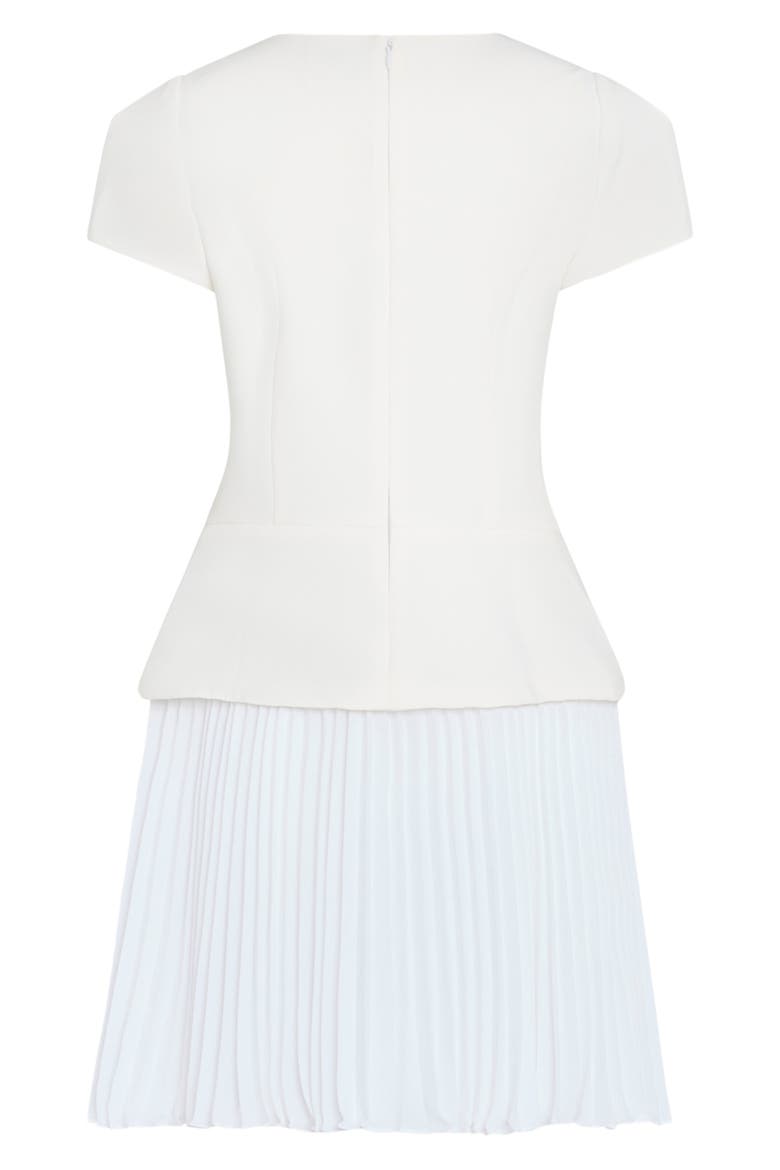 Haddy Pleated Minidress, Alternate, color, ECRU