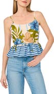 Halogen® Peplum Border Tank