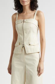 Toccin Jayden Zip Front Moto Tank