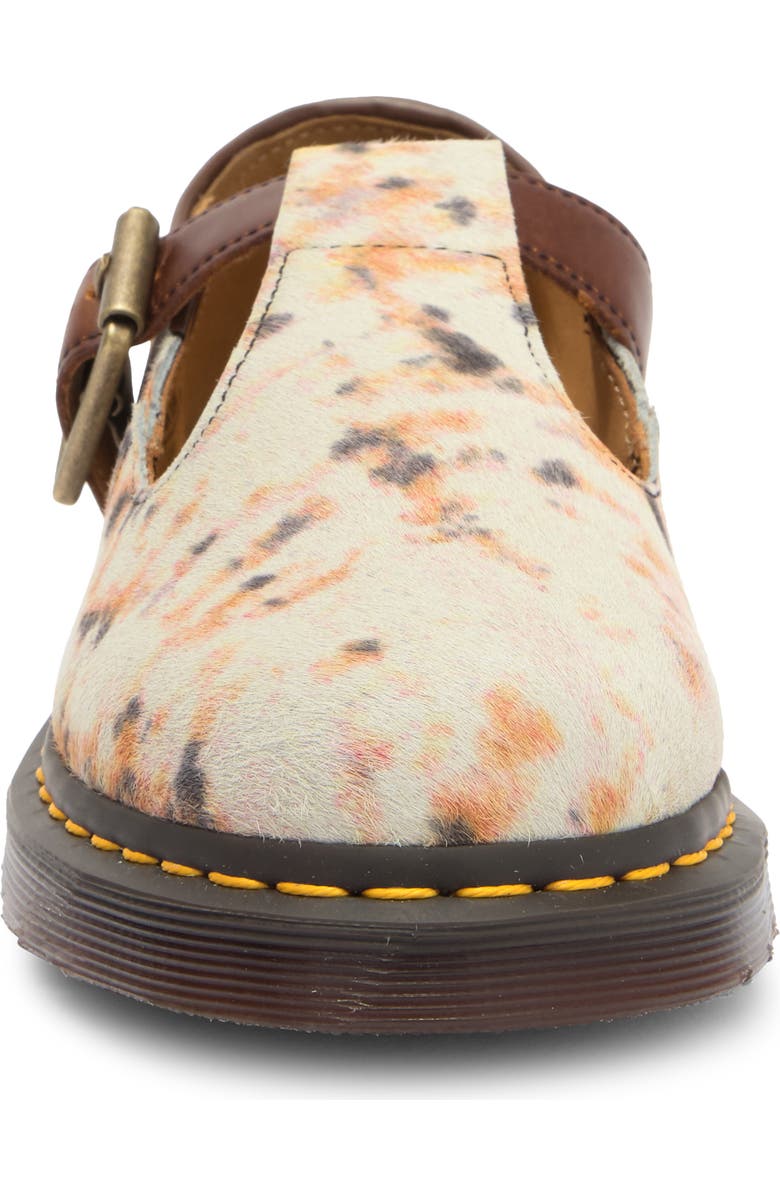 Dr. Martens Genuine Calf Hair T-Bar Shoe, Alternate, color,