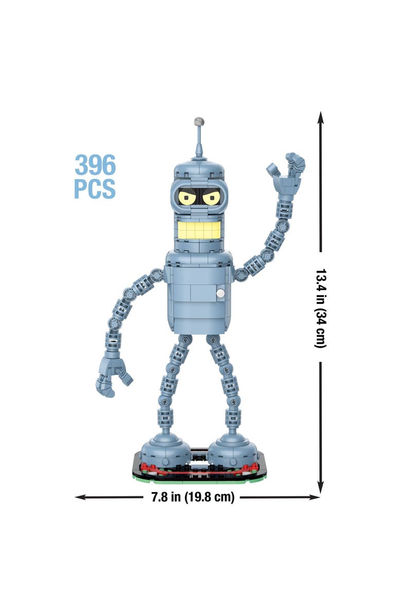 Brickcraft Futurama Bender Building Set, Alternate, color, Yellow