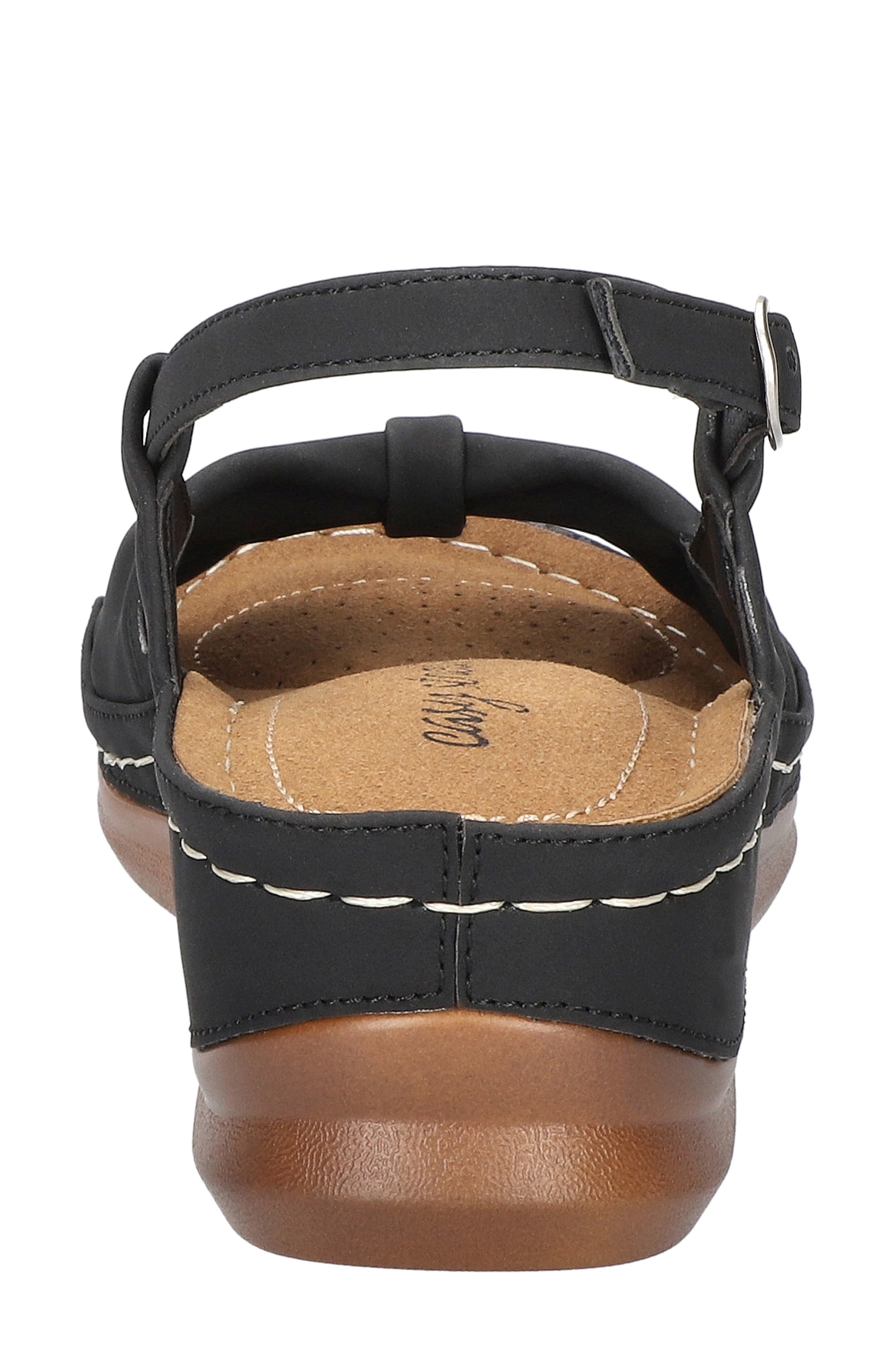 EASY STREET Jupiter Slingback Platform Wedge Sandal, Alternate, color, Black