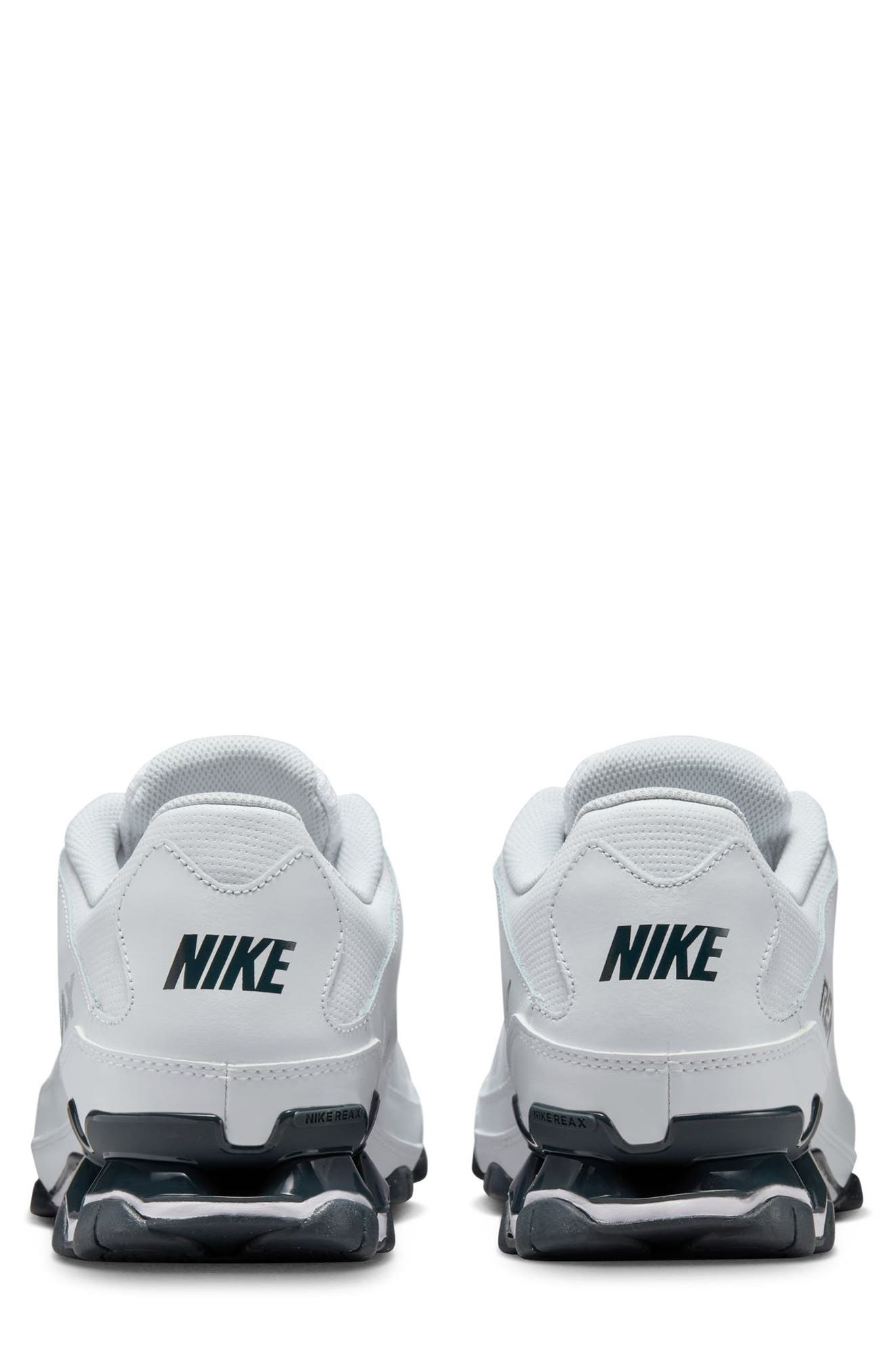 Nike Reax 8 Training Mesh Sneaker, Alternate, color, White/ Metallic Silver