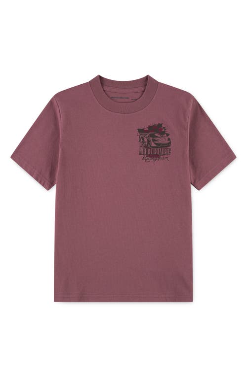 Abercrombie Kids Kids' Racing Team Graphic Tee In Brown