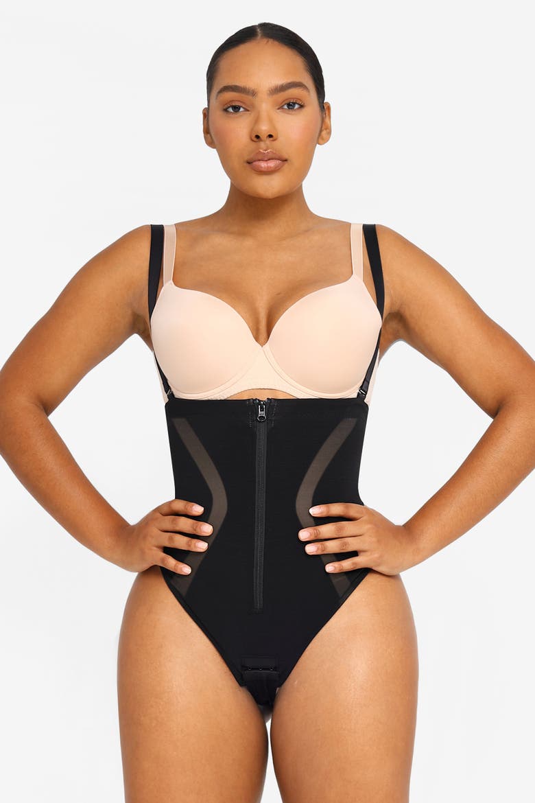 Curve Code X Comfy Sculpting Thong, Alternate, color, Classic Black