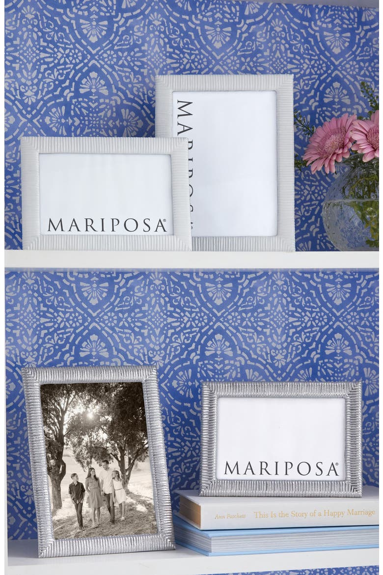 Woven Texture 4 x 6-Inch Picture Frame, Alternate, color, SILVER