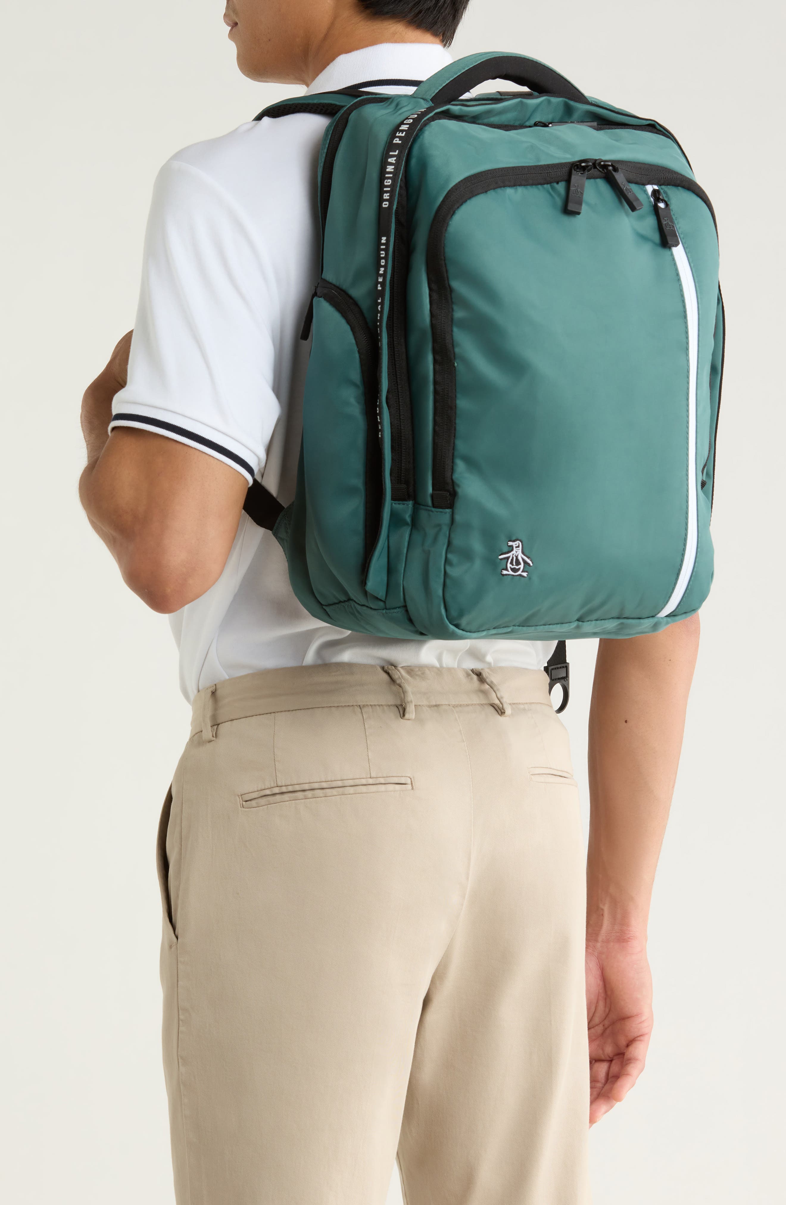 Original Penguin Soft Backpack, Alternate, color, Sea Pine
