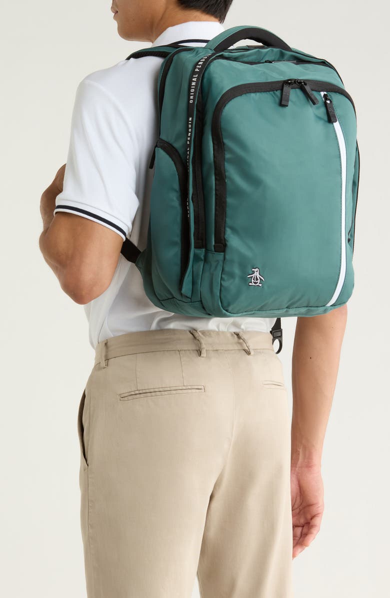 Original Penguin Soft Backpack, Alternate, color, Sea Pine
