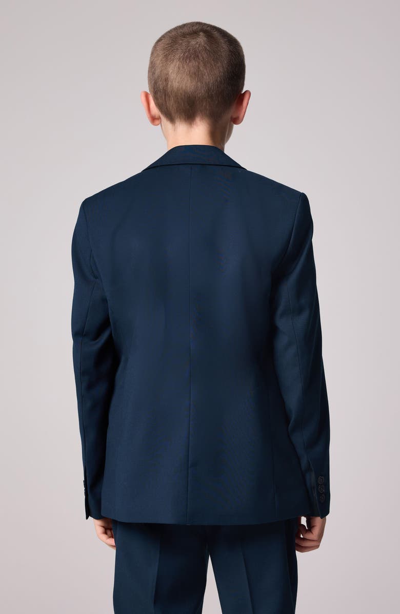 smALLSAINTS by ALLSAINTS Kids' Slim Fit Solid Navy Stretch Sport Coat, Alternate, color,