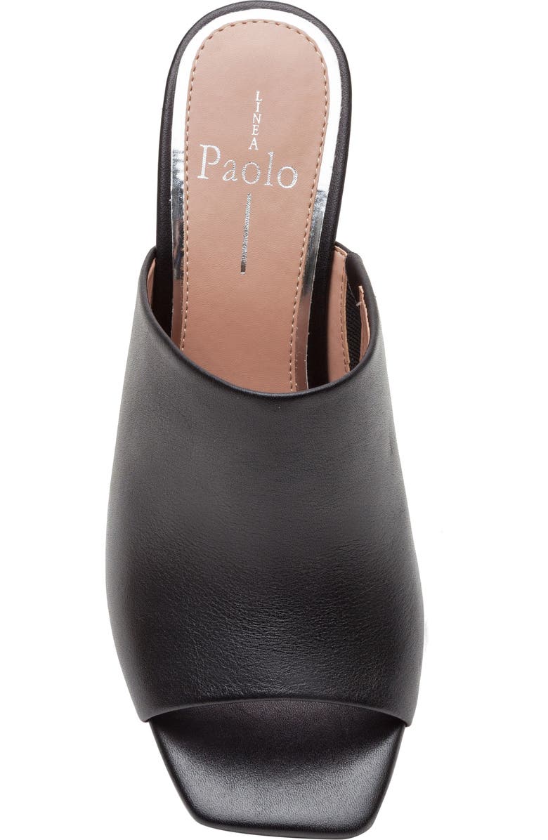 Linea Paolo Glitz Wedge Slide Sandal, Alternate, color, Black