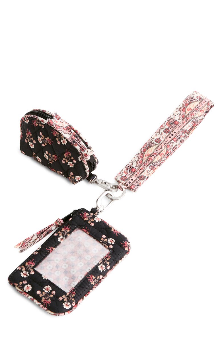 VERA BRADLEY Dual Pouch Wristlet, Main, color, Melissa Ditsy