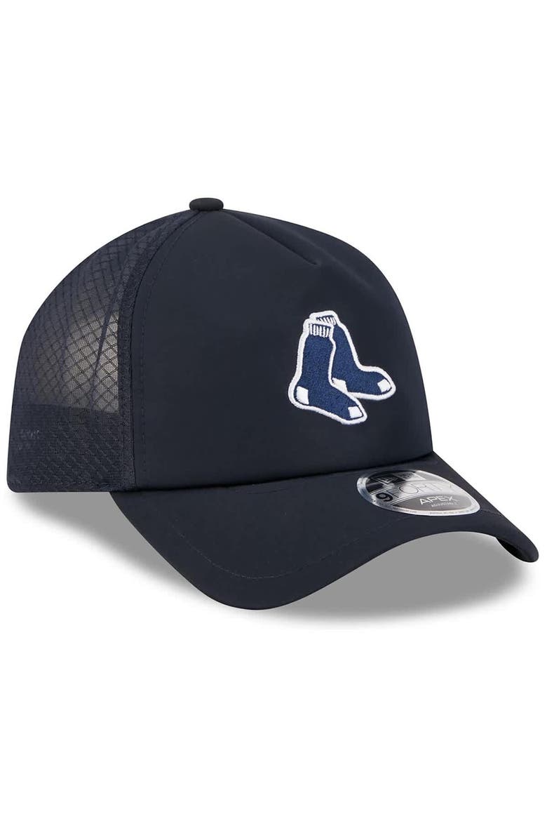 Men's New Era Navy Boston Red Sox 2026 Batting Practice Alternate Apex 9FORTY Adjustable Hat, Alternate, color, Navy