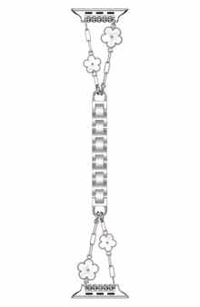 The Posh Tech Flora Stainless Steel Apple Watch® Watchband