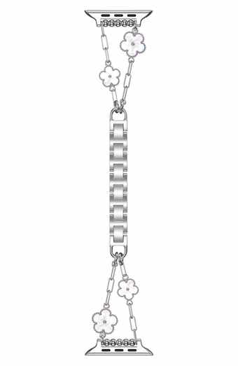 The Posh Tech Flora Stainless Steel Apple Watch® Watchband