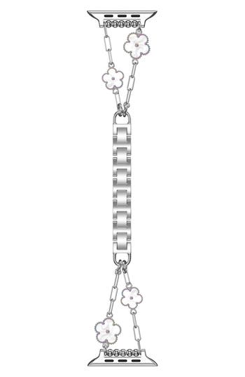 Shop The Posh Tech Flora Stainless Steel Apple Watch® Watchband