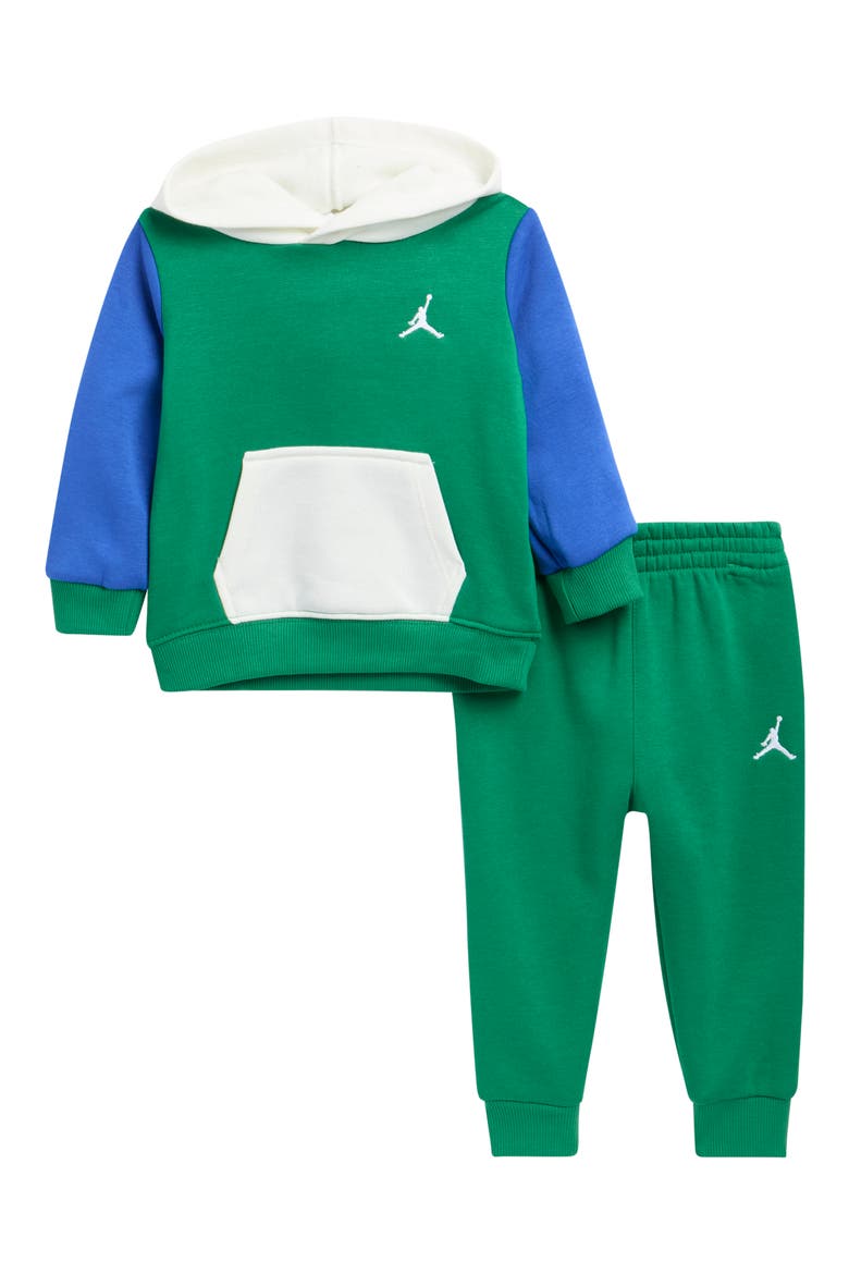 Brooklyn Fleece Hoodie & Joggers Set, Main, color, PINE GREEN