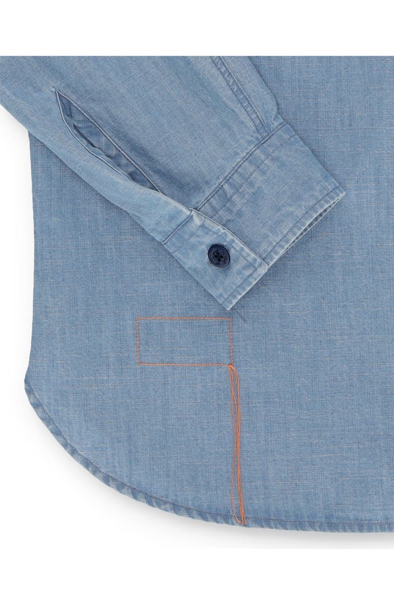 Fortela CPO Chambray Overshirt, Alternate, color, Light Blue